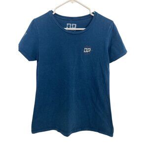 Diesel Power Gear Womens Blue "Dont Tread On Me" Graphic Tee Short Sleeve Large